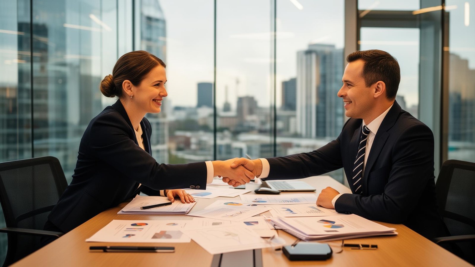 Business professional in a modern workspace